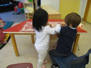 Daycare children playing